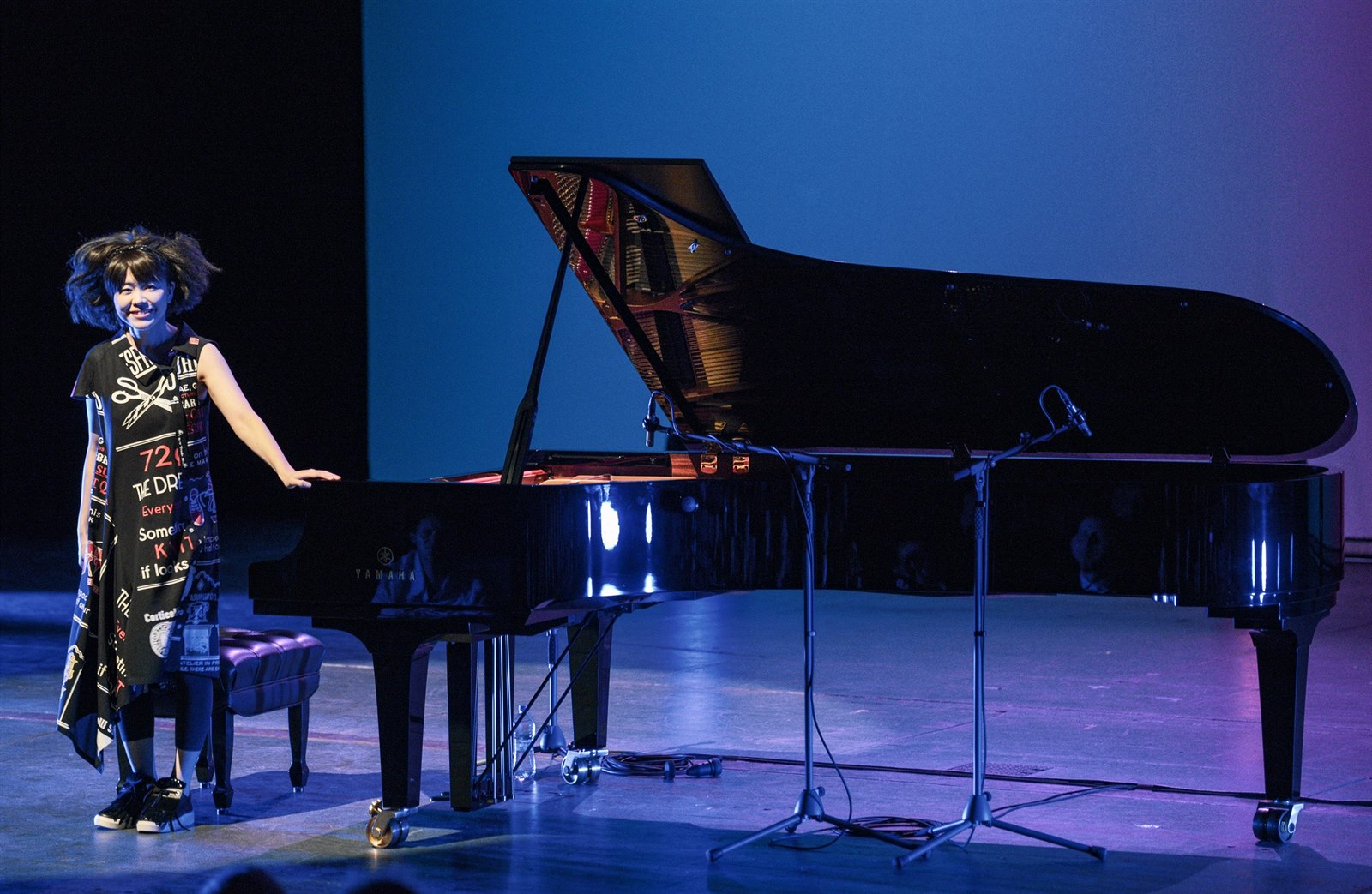 Hiromi a naše koncertní křídlo Yamaha CFX